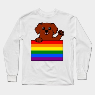 Love is Love Puppy - Red v2 Long Sleeve T-Shirt